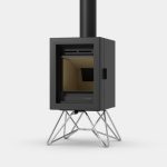 Wanders Ash Base Steel Wood Burning Stove