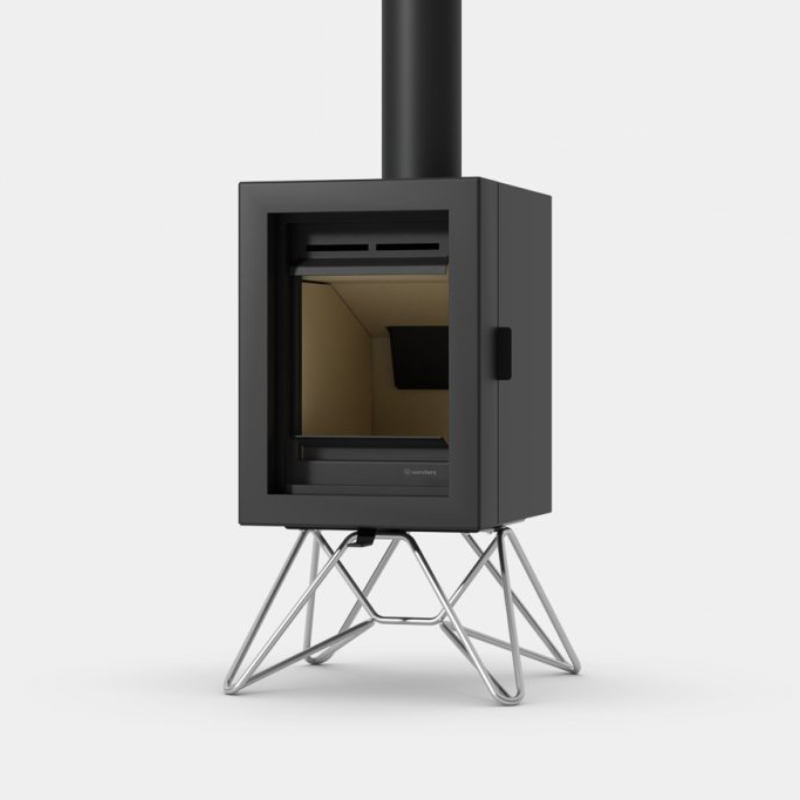 Wanders Ash Base Steel Wood Burning Stove