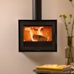 Wanders WAN 2060 Black Edition Wall Mounted Wood Burning Stove - Wall Mounted