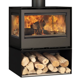 Rocal Habit 76 LI Wood Burning Stove - Logstore