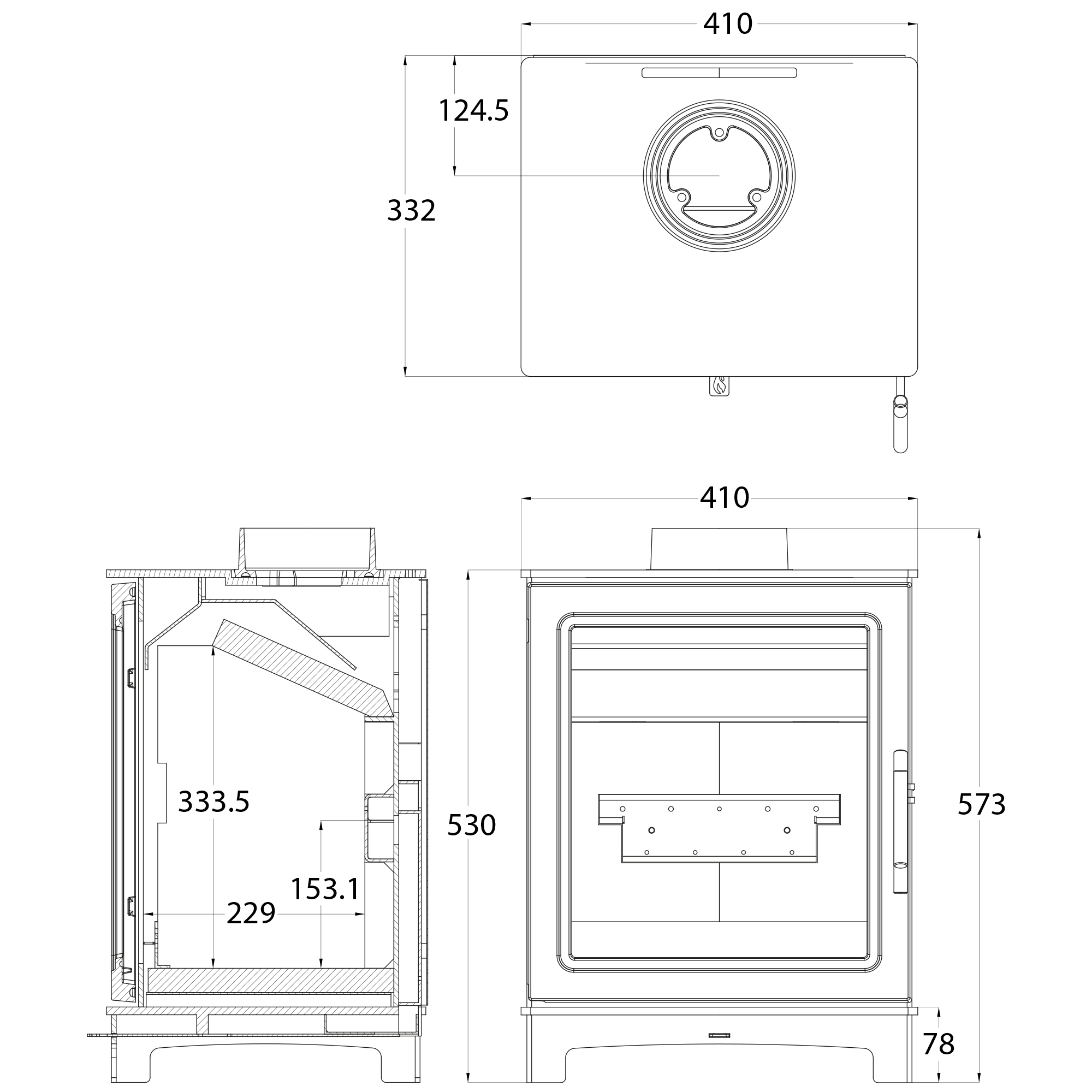 MI-Fire Skiddaw Wood Burning Stove - Image 7