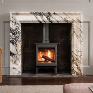 Berwick Bolection 50" Arabescato Marble Fireplace Surround - Polished