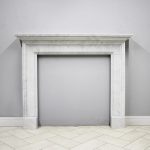 Paignton 54 inch Carrara Marble Fireplace Surround - Honed