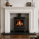 Paignton 54 Carrara Marble Fireplace Surround - Honed MAIN View