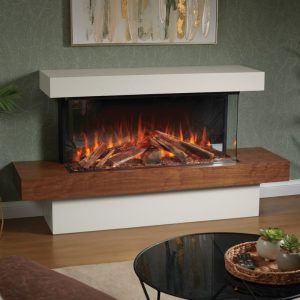 Solution Fires Sheringham With Base Electric Fire Suite