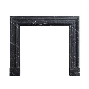 Cast Tec Bolection 50" Nero Marquina Marble Fireplace Surround