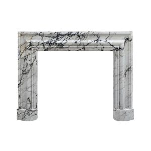 Milo 65" Paonazzo Marble Fireplace Surround