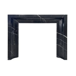 Scarpa Reduced 54" Nero Marquina Marble Fireplace Surround
