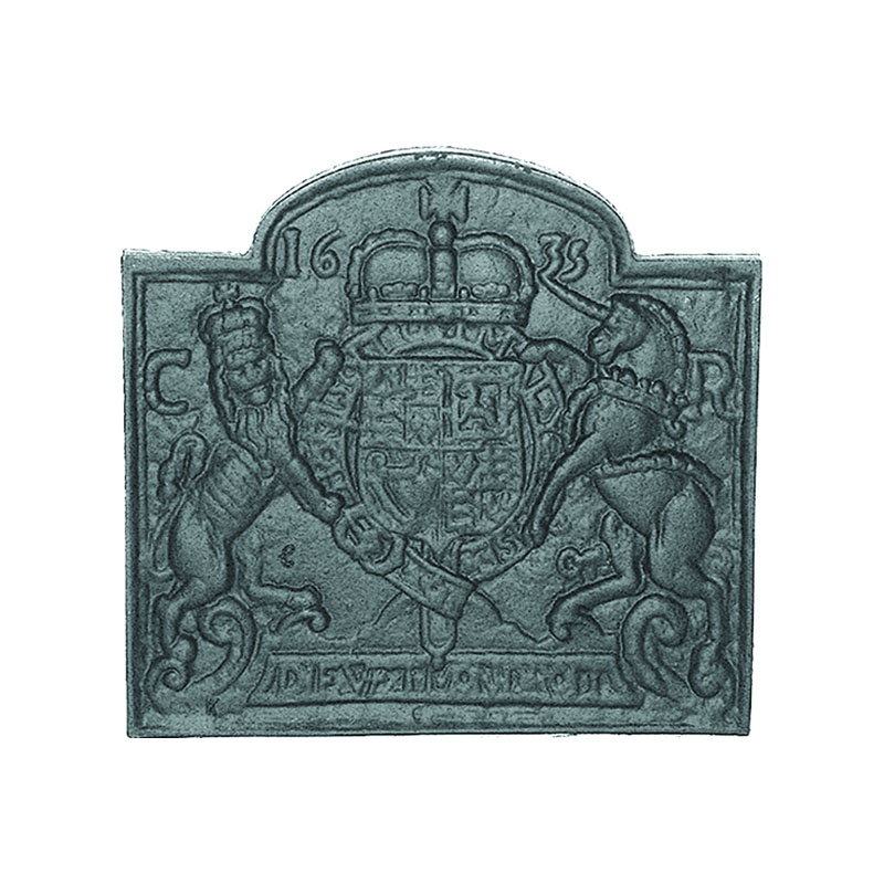 Coat of Arms Traditional Cast Iron Fire Back