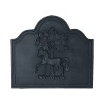 Horse Chestnut Traditional Cast Iron Fire Back
