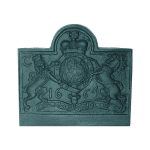 Lion 7 Unicorn Traditional Cast Iron Fire Back