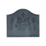 Lion Traditional Cast Iron Fire Back