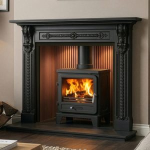 Newport 60" Cast Iron Fireplace Surround