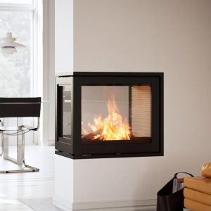 RAIS 600 Room Divider Inset Wood Burning Fire