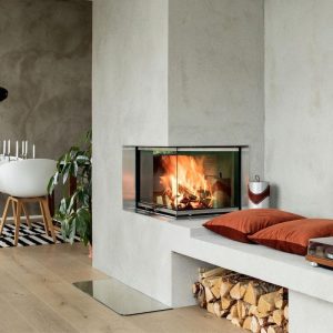 RAIS Visio 2 Corner Inset Wood Burning Fire