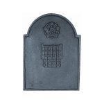 Rose & Portcullis Traditional Cast Iron Fire Back