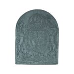 Royal Coat of Arms Traditional Cast Iron Fire Back