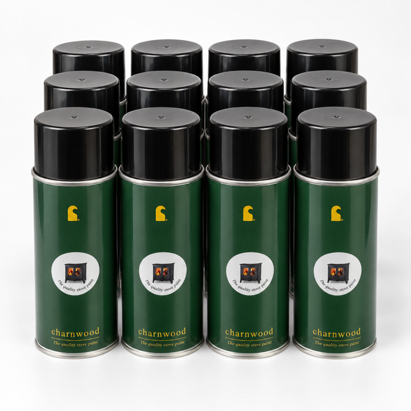 Charnwood 400ml Stove Spray Paint – Pack of 12
