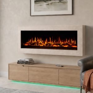 Katell Italia Barletta i1500e Deep Wall Mounted Electric Fireplace
