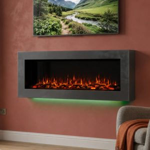 Katell Italia Barletta i1800e Deep Wall Mounted Electric Fireplace