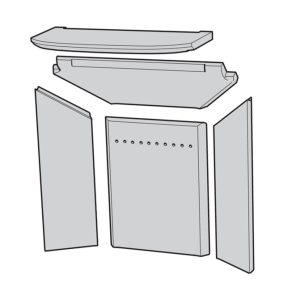 Contura 860 Classic Firebrick Set
