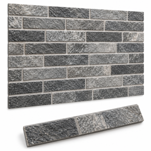 Storm Grey Fireplace Chamber Tiles – ½m² Pack