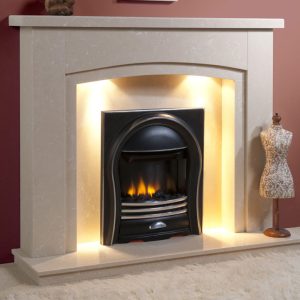 Melford Curve 48" / 54" Complete Fireplace Suite