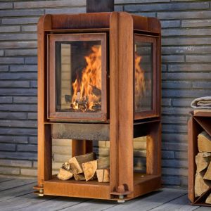 RB73 Fennek 50 Outdoor Wood Burning Stove - Mobile Version