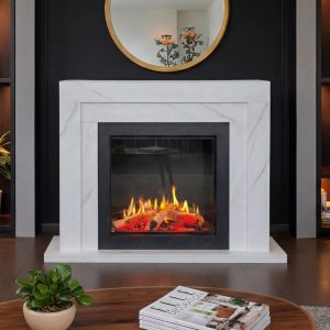 Katell Italia Taranto Three-Step Luminosa Electric Fireplace Suite
